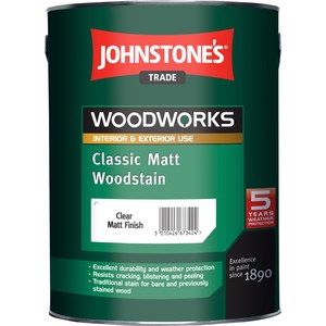 Johnstone's Classic Matt Woodstain bezbarvý 5 l